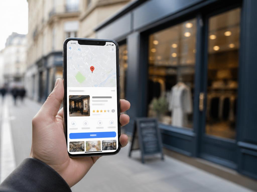 Fiche Google Business Profile d'un commerce optimisée par JMJ Com pour le référencement local